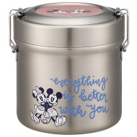 Skater Stainless Vacuum Insulated Lunch box - Mickey & Minnie 600ml 